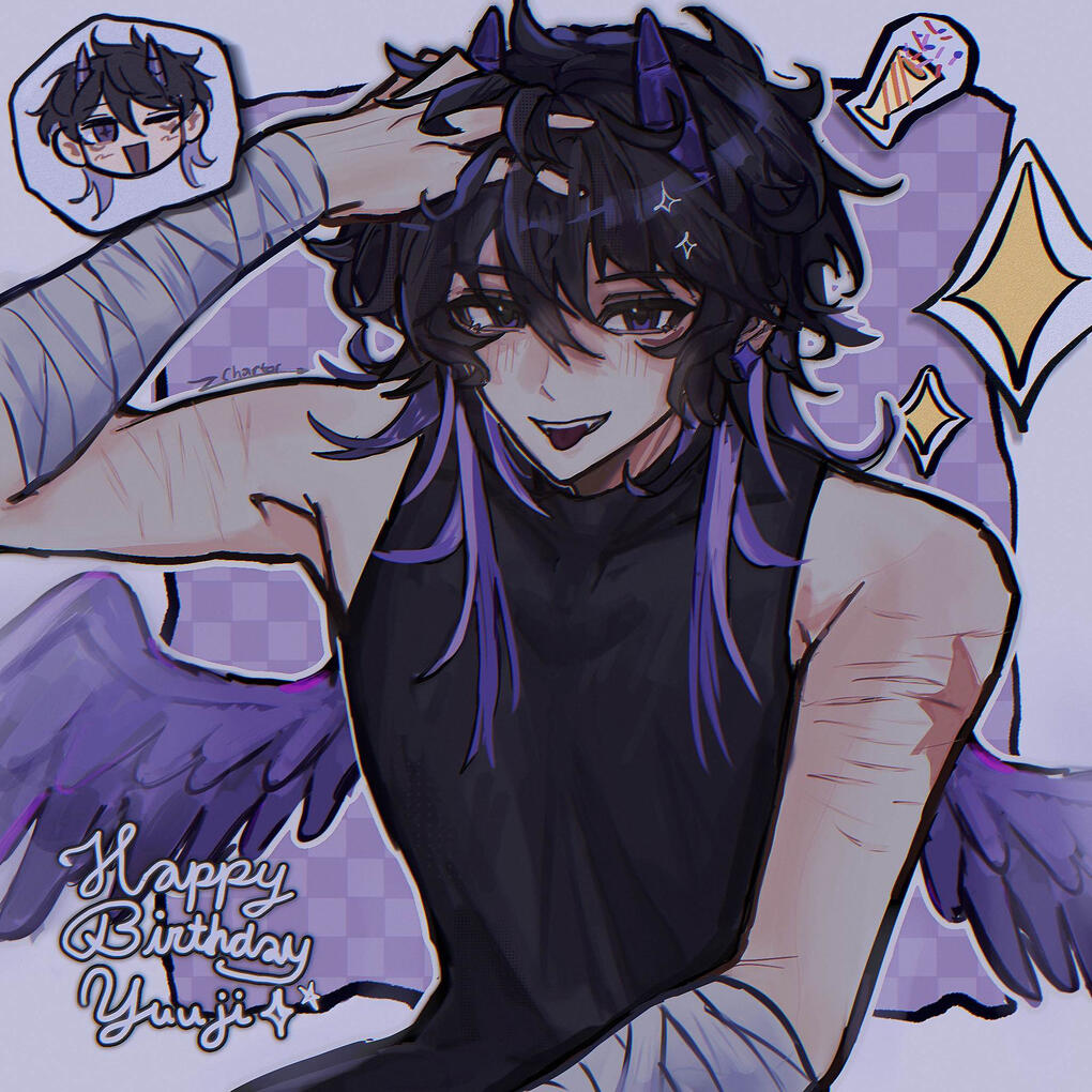for mxchiiu_!! - fully rendered bust up + abstract background